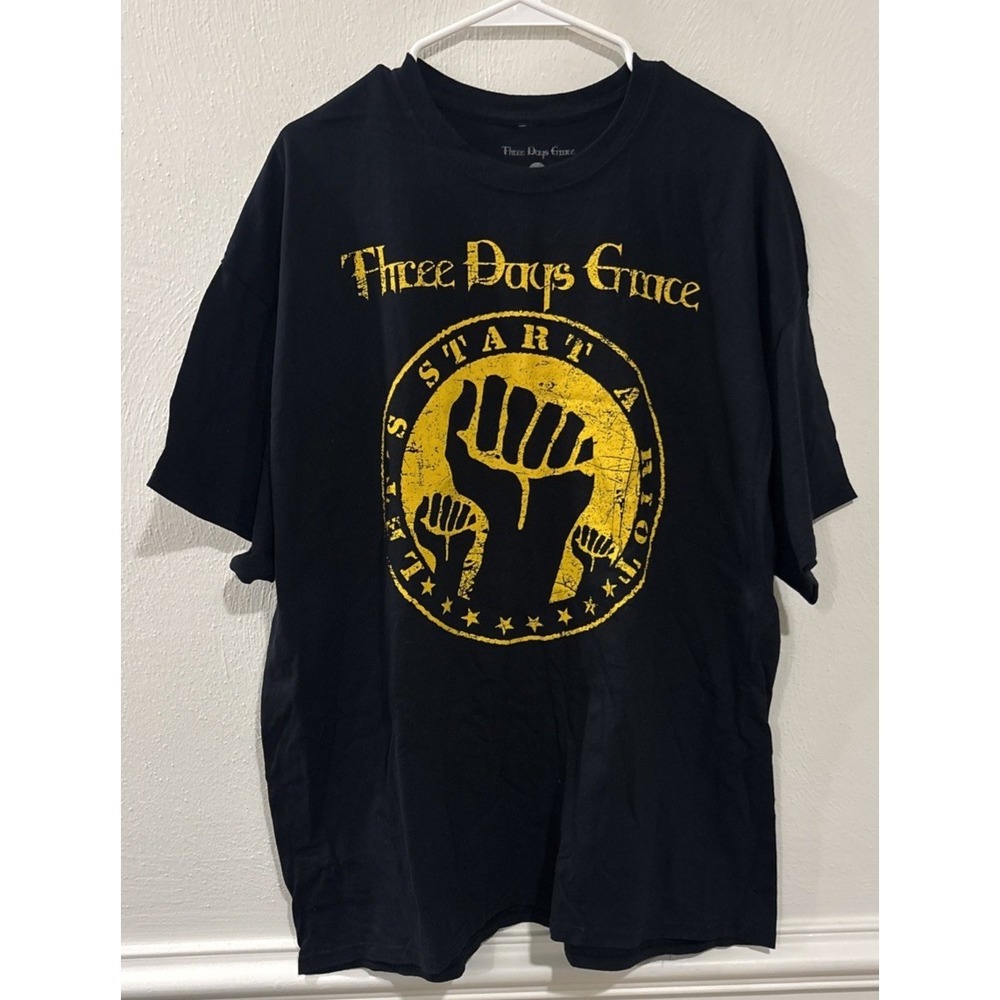 Three Days Grace 2019 Lets Start A Riot Tour Concert‎ Shirt Mens 2XL Black